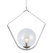 1LT Incandescent Pendant Polished Chrome