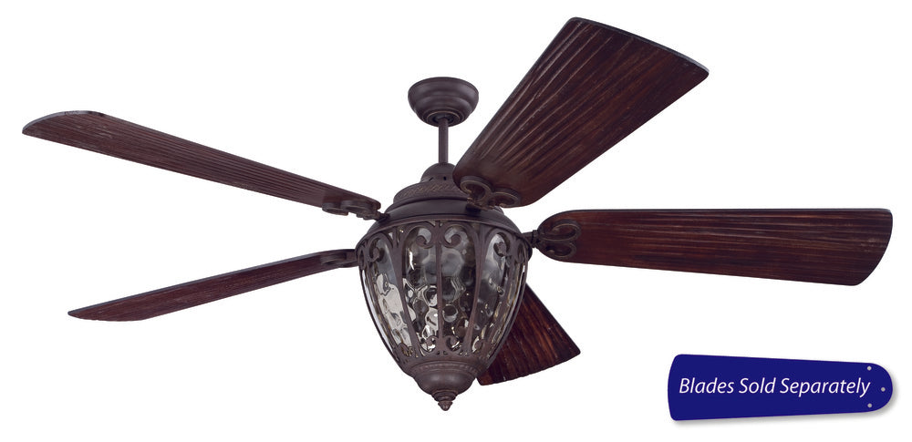 70" Ceiling Fan w/Light Kit, Blade Options