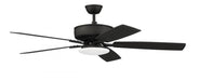 52" Ceiling Fan w/Blades, White Low Profile LED Light Kit