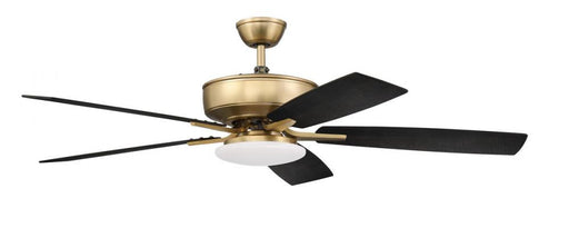 52" Ceiling Fan w/Blades, White Low Profile LED Light Kit