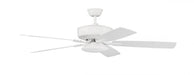 52" Ceiling Fan w/Blades, White Low Profile LED Light Kit