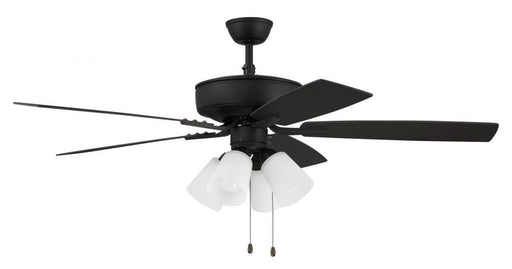 52" Ceiling Fan w/Blades, 4 White Frost LED Lights