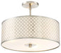 3 LIGHT SEMI FLUSH MOUNT