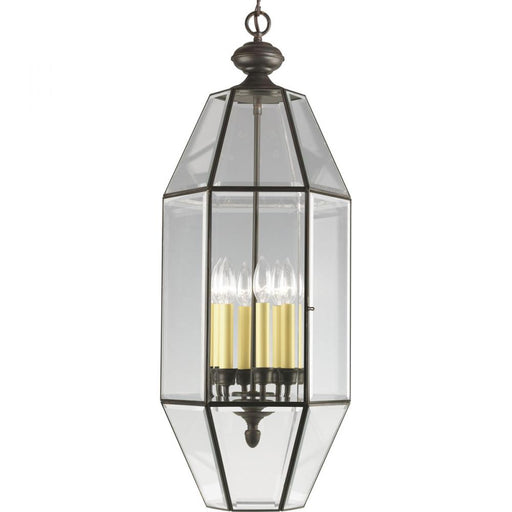 Bound Beveled Glass Six-Light Foyer Pendant