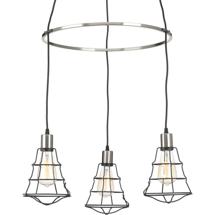 Gauge Collection Three-Light Chandelier