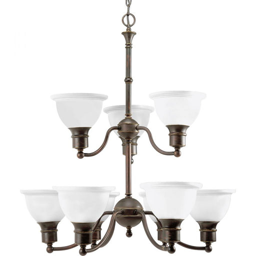 Madison Collection Nine-Light, Two-Tier Chandelier