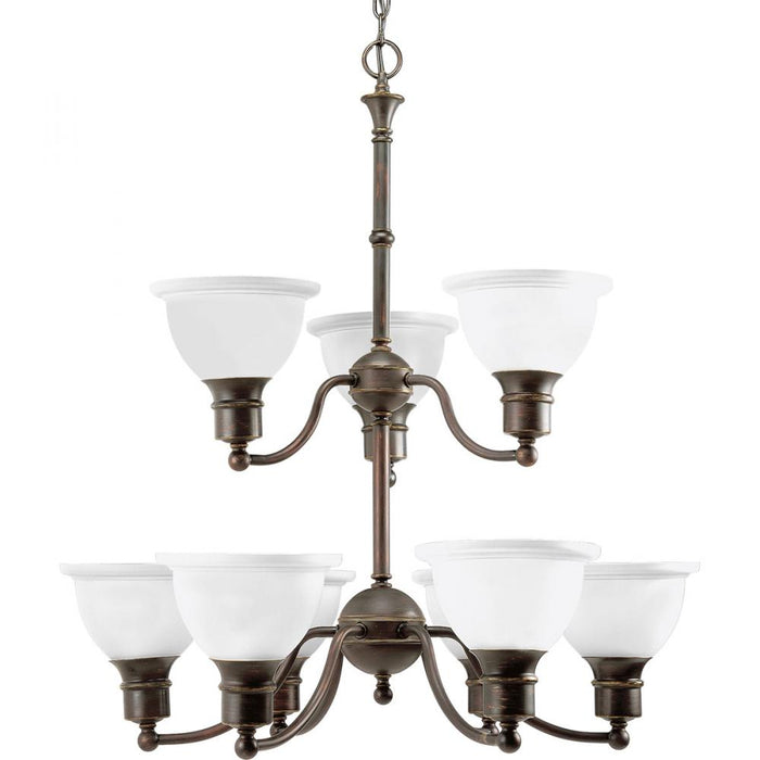 Madison Collection Nine-Light, Two-Tier Chandelier