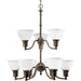 Madison Collection Nine-Light, Two-Tier Chandelier