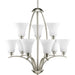 P4492-09 9-100W MED CHANDELIER