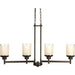 Alexa Collection Four-Light Linear Chandelier