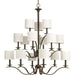 Inspire Collection Fifteen-Light, Three-Tier Chandelier