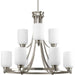 Orbitz Collection Nine-Light, Two-Tier Chandelier