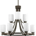 Orbitz Collection Nine-Light, Two-Tier Chandelier