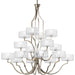 P4685-104WB 16-60W KRP 3-TIER CHANDELIER