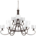 P4725-20 12-75W MED CHANDELIER