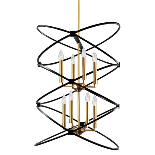 8LT Incandescant Chandelier, VB & MB Finish