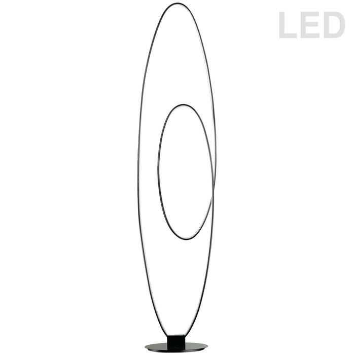 60W Floor Lamp, Matte Black Finish