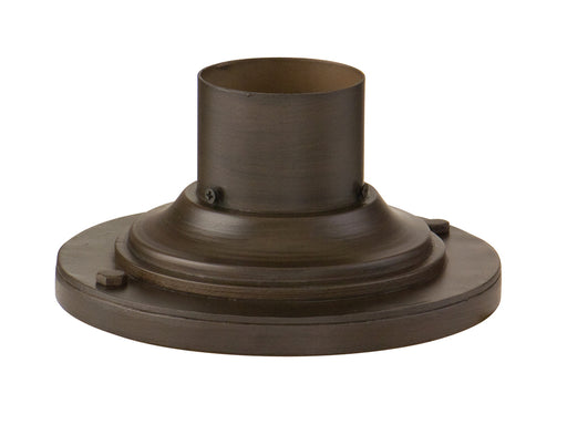 MATTE BLACK ROUND PIER MOUNT - CAST ALUM 8inW x 4inH