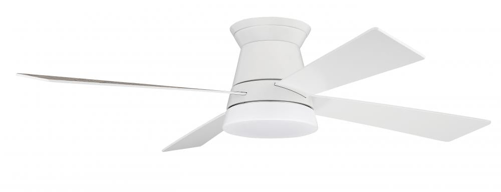 52" Hugger Ceiling Fan w/Blades, LED Light Kit