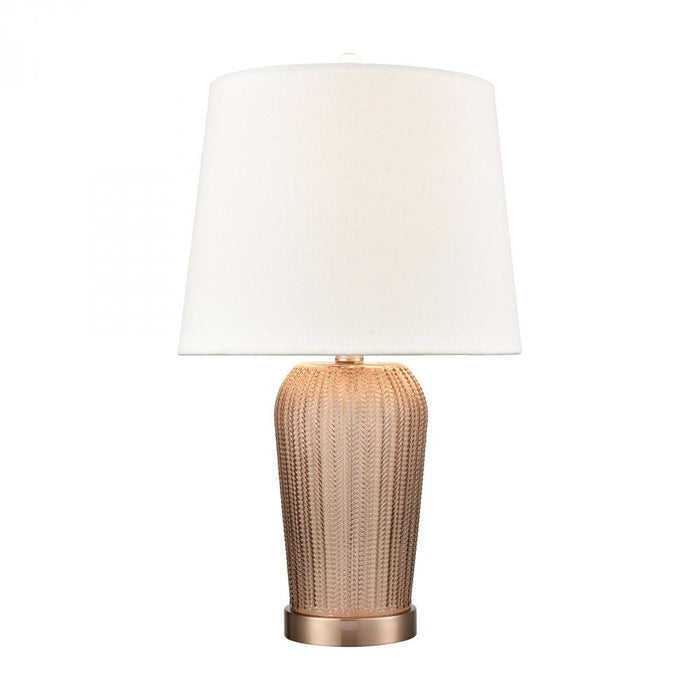 Prosper glass table lamp in Autumnal