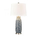 Bynum ceramic table lamp in Etched Navy