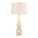 Mariani glass table lamp in Salted Caramel