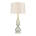 Mariani glass table lamp in Salted Seafoam