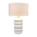 Calabar ceramic table lamp in White