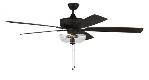 60" Ceiling Fan w/Blades, Clear Bowl Light Kit