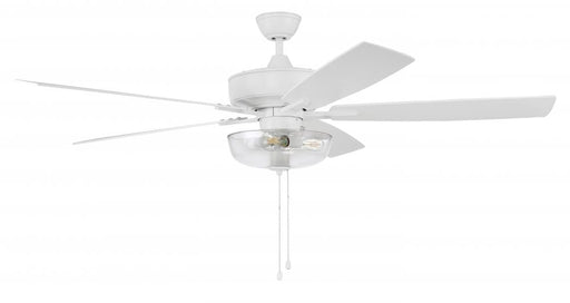 60" Ceiling Fan w/Blades, Clear Bowl Light Kit