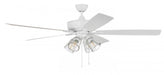 60" Ceiling Fan w/Blades and 4 Light Kit Clear Glass