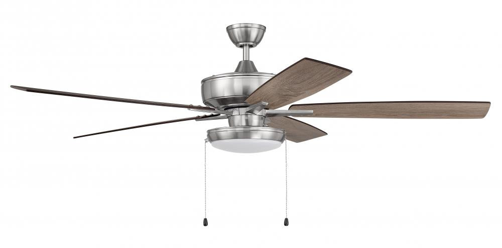 60" Ceiling Fan w/Blades, Slim Pan Light Kit