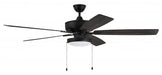 60" Ceiling Fan w/Blades, Slim Pan Light Kit