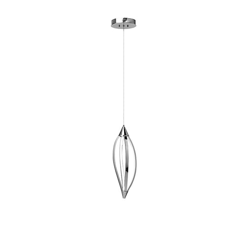 Pendant, w/Swooped Arms, Polished Chrome