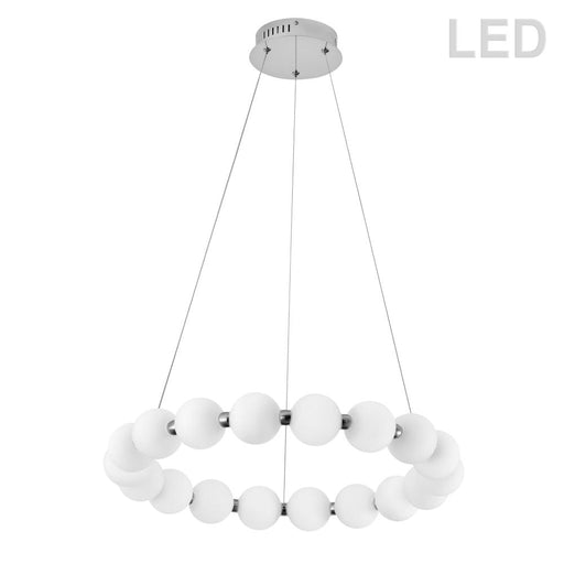 24W Chandelier, PC w/ WH Acrylic Diffuser