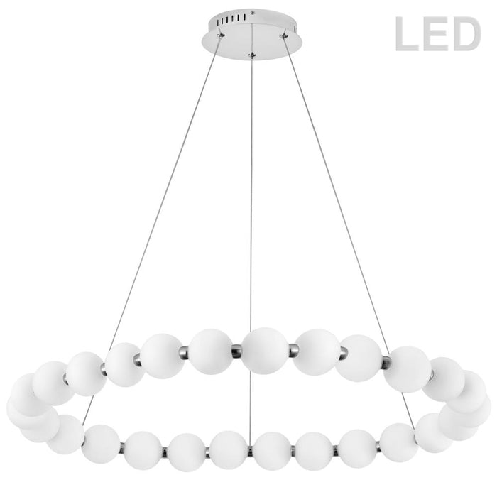 49W Chandelier, PC w/ WH Acrylic Diffuser