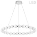 49W Chandelier, PC w/ WH Acrylic Diffuser