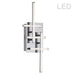 5LT Wall Sconce, Polished Chrome