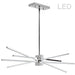 4LT Horizontal Pendant, Polished Chrome