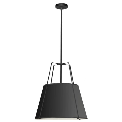 3LT Trapezoid Pendant BK Shade w/790Diff