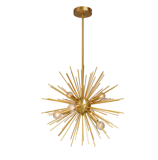 6LT Pendant, Gold & Vintage Bronze Finish