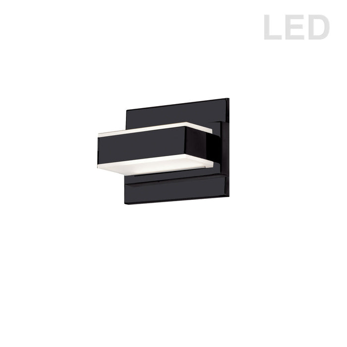 5W LED Wall Vanity, Matte Black Finish