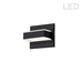 5W LED Wall Vanity, Matte Black Finish