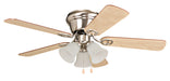 42" Hugger Ceiling Fan w/Blades & 3 Lights