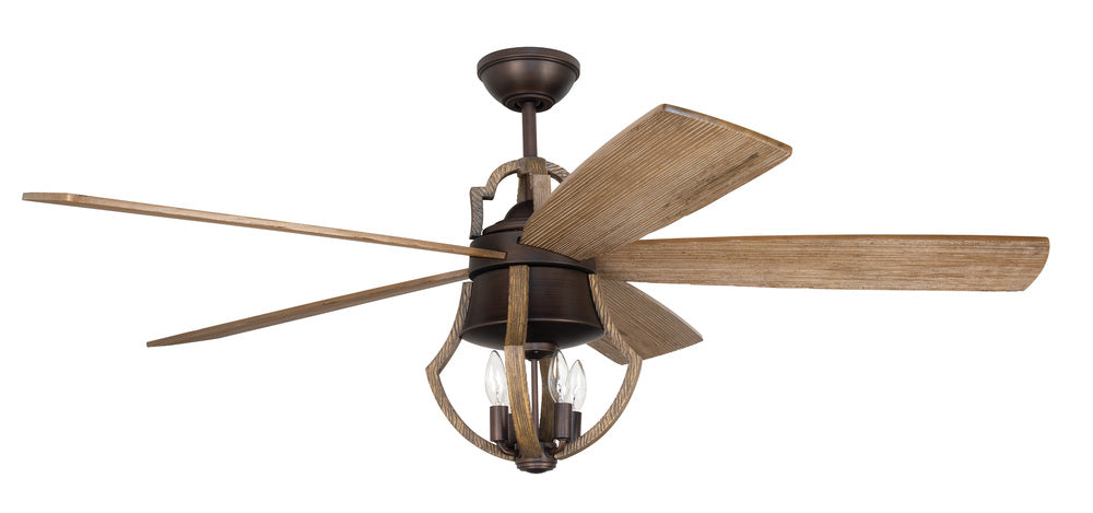 56" Ceiling Fan w/Blades & Light Kit