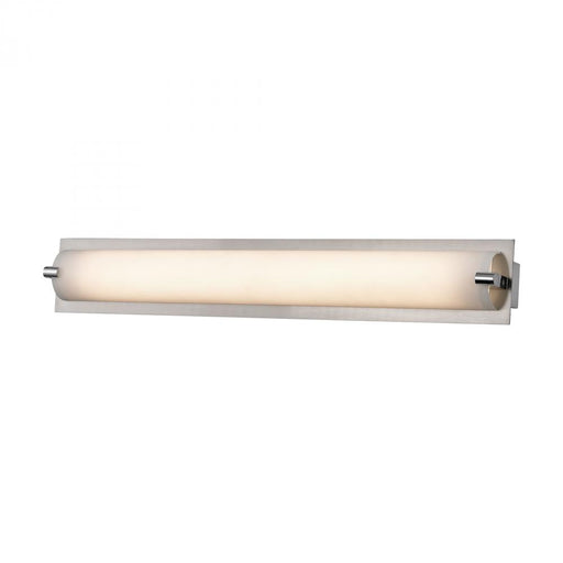 Piper 1-Light Vanity Sconce in Satin Nickel with Frosted Glass - Small