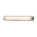 Piper 1-Light Vanity Sconce in Satin Nickel with Frosted Glass - Small