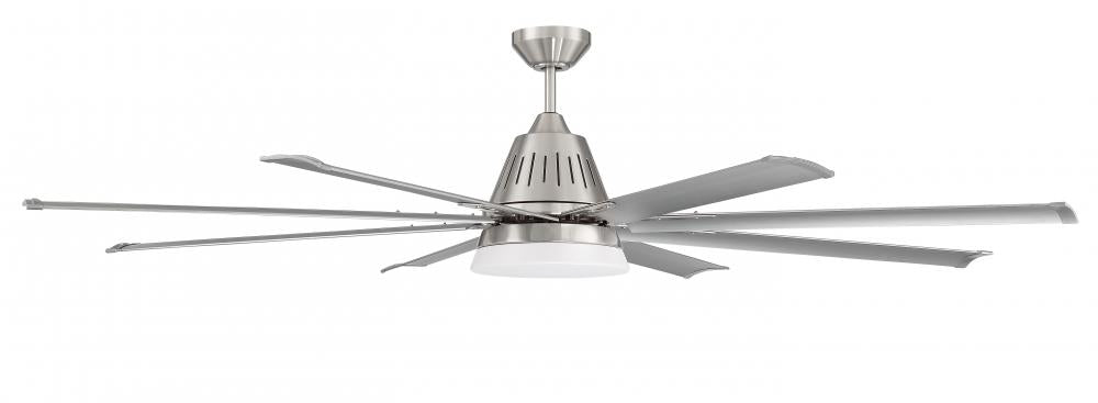 72" Ceiling Fan w/DC Motor, Blades, LED Light Kit, Wi-Fi