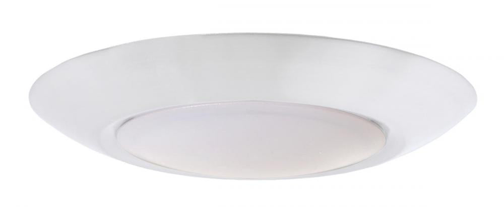 6" LED Slim Line Flushmount, 15w, 4000K, Title 24, JA8